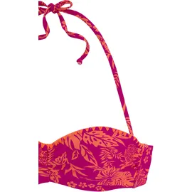 VENICE BEACH Bügel-Bandeau-Bikini Damen Orange 42 Cup D