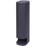 Bold 19486 Volo smarte Garten Steckdose aussen (Steckdosen-Säule) Anthrazit (2X Schuko | Smart Home (iOS & Android) | WLAN | 3680 Watt | 9,5 x 13,5 x 38,5 cm | Einfache Montage)