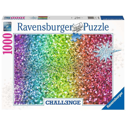 Ravensburger Puzzle 16745 Glitter Challenge 1000 Teile Puzzle, Puzzleteile bunt