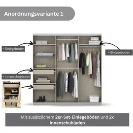 OTTO home Schwebetürenschrank KOLUNA 203 x 229 x 62 cm Grau