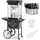 Royal Catering Popcornmaschine mit Wagen Retro-Design - 195 / 235 °C - schwarz