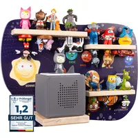 bunnyboo Toniebox Regal - Regal für Toniebox und Figuren - ausreichend Platz für bis zu 32 Tonie Hörfiguren - Tonie Regal Astronaut - geprüfte Qualität - Für Junge und Mädchen