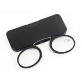 Xiaoki Männer Frauen Klipp-Nasen-Lesebrille Nasenruhe-Lesebrille Tragbare Mini-Kneifer-Lesebrille for Männer und Frauen (Color : Blue, Size : +3.00)