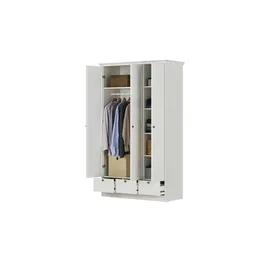 Finori Drehtürenschrank Landwood 120 x 200 x 51 cm Weiß