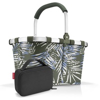 Reisenthel Accessoires Gilching Set aus carrybag BK, thermocase OY, SBKOY, Einkaufskorb mit Kleiner Kühltasche, Jungle Trail Green + Black