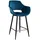 KAWOLA Barhocker ZAJA Sitzhöhe 76 cm Velvet petrol