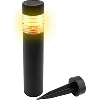 Spetebo Edelstahl Solar Gehwegleuchte 42 x 8 cm -