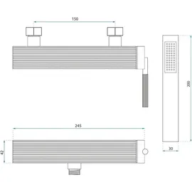REA Duscharmatur Js-b34804g Argon Gold