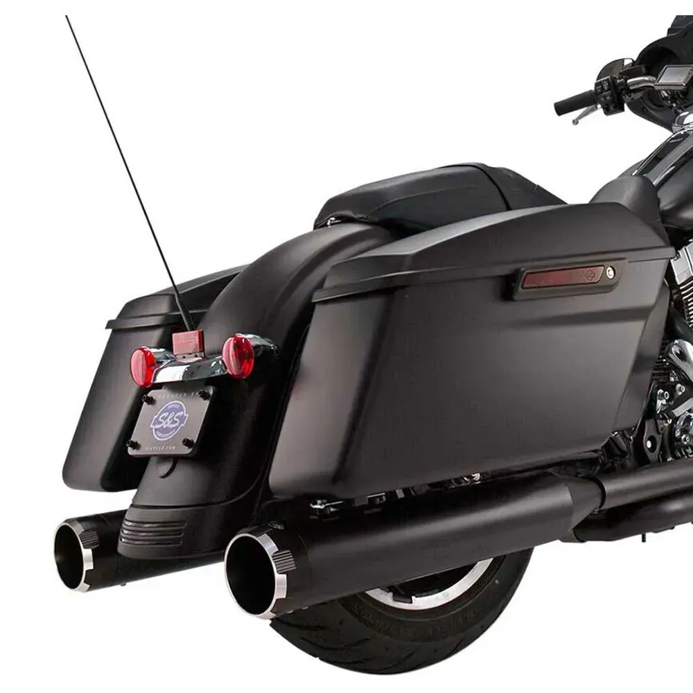 S&s Cycle 4.5 ́ ́ Mk45 Contrast Cut Thruster Harley Davidson Flh 1340 Electra Glide Belt Drive 13 Ref:550-0621 Nicht Homologierter Slip-on-schalldämpfer - Black - Not Homologated