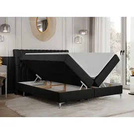 MKS Boxspringbett 160 x 200 cm H4 Schwarz