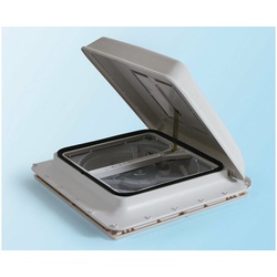 Fiamma Kurbeldachhaube Turbo-Vent mit 12 Volt Ventilator 40x40cm | Weiß