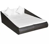 vidaXL Gartenbett Braun 110x200 cm Poly Rattan