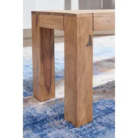 FineBuy Sitzbank Leon Braun 140 x 35 x 45 cm