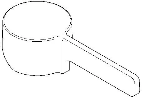 KWC Aquarotter Hebelkappe, F5, Hebel 70 mm, 2030041380, 2030041380 2030041380