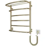 ELNA Badheizkörper Elektrisch Heizkörper Gold PVD Edelstahl 105W 61x53 cm mit Thermostat - Gold