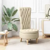 Schlafsessel Creme 56,5 X 70 X 110 Cm Stoff