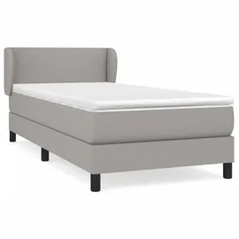 vidaXL Boxspringbett 100 x 200 cm Hellgrau
