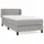 vidaXL Boxspringbett 100 x 200 cm Hellgrau