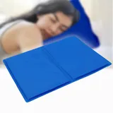 Sparesbarn Kühlmatte für Menschen Bett, Kühlmatte Mensch Selbstkühlend, Kühlkissen Kühlpad zur Regulierung der Körpertemperatur, Blau (90 * 50 cm)