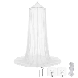 Sekey Moskitonetz Bett Betthimmel Moskitonetz Mückennetz Baldachin Rund 60 X 220 X 850cm – Einzelbett