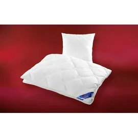fan Frankenstolz Schlaf-Gut Lyocell Microfaser Bettdecke Frühjahr Sommer Herbst Winter Steppbett Weiß 135x200 cm waschbar Germany - Weiß
