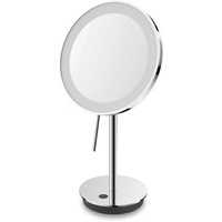 Zack Kosmetikspiegel ALONA mit umlaufendem LED-Ring Edelstahl, poliert