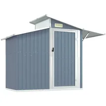 vidaXL Metallgerätehaus 2,7 x 1,3 x 2,09 m grau