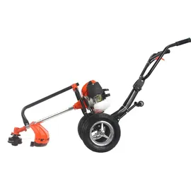 bricoline Motorsense mit Verbrennungsrädern, Rasenmäher, 5,2 PS, Benzinmischung: Öl