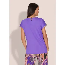 Madeleine Jerseyshirt mit Unikat-Print in ultraviolett multicolor), | Gr.: 44