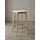 KADIMA DESIGN Skandinavischer Bartisch 60 x 60 x 110 cm Weiß