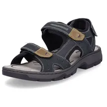 Rieker Freizeitsandalen Herren Blau/Schwarz 44