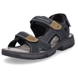 Rieker Freizeitsandalen Herren Blau/Schwarz 44