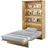 meblini Bed Concept 120 x 200 cm Artisan Eiche