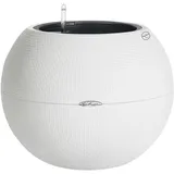 LECHUZA Pflanzgefäß Puro Color Ø 50 x 20 cm Komplettset weiß