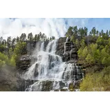 Papermoon Fototapete Wasserfall bunt 3.5 m x 2.6 m
