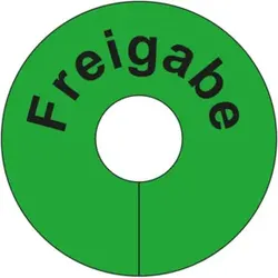Eichner PVC-Anhänger FREIGABE, grüner Grund, r