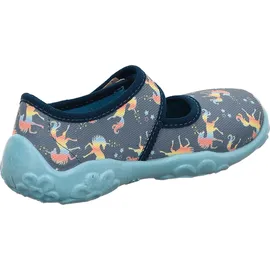 superfit Hausschuh Einhorn Blau 30