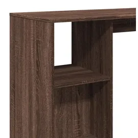 vidaXL Bartisch mit Regal 124 x 46 x 103,5 cm Braun Eiche