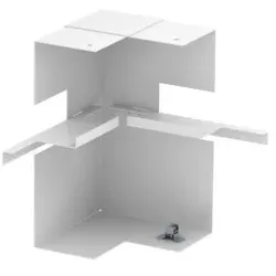 OBO 6278050 Inneneck vereinfacht asymmetrisch 70x210x128 Stahl reinweiß RAL 9010 GS-AI70210RW