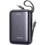 Joyroom JR-PBF29 20000mAh 22,5W Powerbank mit Doppelkabel Schwarz