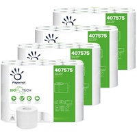 Papernet Bio Tech - Toilettenpapier (407575), 4 Packung mit 24 Rollen aus selbstauflösendem Toilettenpapier, bekämpft auf natürliche Weise krankheitserregende Bakterien, 2 Lagen, 180 Blatt pro Rolle