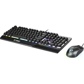 MSI VIGORGK30COMBOUS Tastatur QWERTY UK International schwarz, RGB)