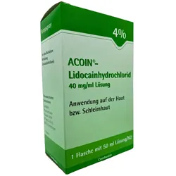 Acoin-lidocainhydrochlorid 40 Mg/ml Lösu 50 ml