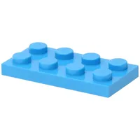 LEGO® 50 Platten, Größe 2x4 Noppen in dunklem Azurblau Spielbausteine