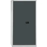 BISLEY Flügeltürenschrank Metall 91,4 x 40,0 x 180,6 cm grau / schwarz
