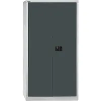 BISLEY Flügeltürenschrank Metall 91,4 x 40,0 x 180,6 cm grau / schwarz