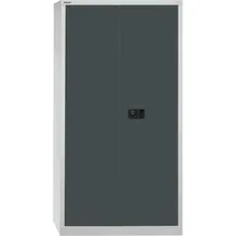 BISLEY Flügeltürenschrank Metall 91,4 x 40,0 x 180,6 cm grau / schwarz