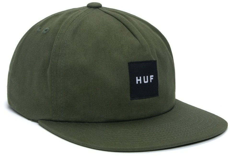 HUF Essentials Unstructured Box Snapback - loden