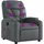 vidaXL Massagesessel Grau Kunstleder 89 x 100 x 0 cm Grau mit Fernbedienung