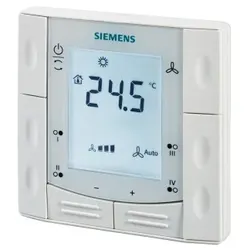Siemens S55770T400 Raumthermostat für Unterputzmontage mit KNX Kommunikation, 2-/4-Rohr-Ventilatorkonvektoren oder Direktverdampfer, mit